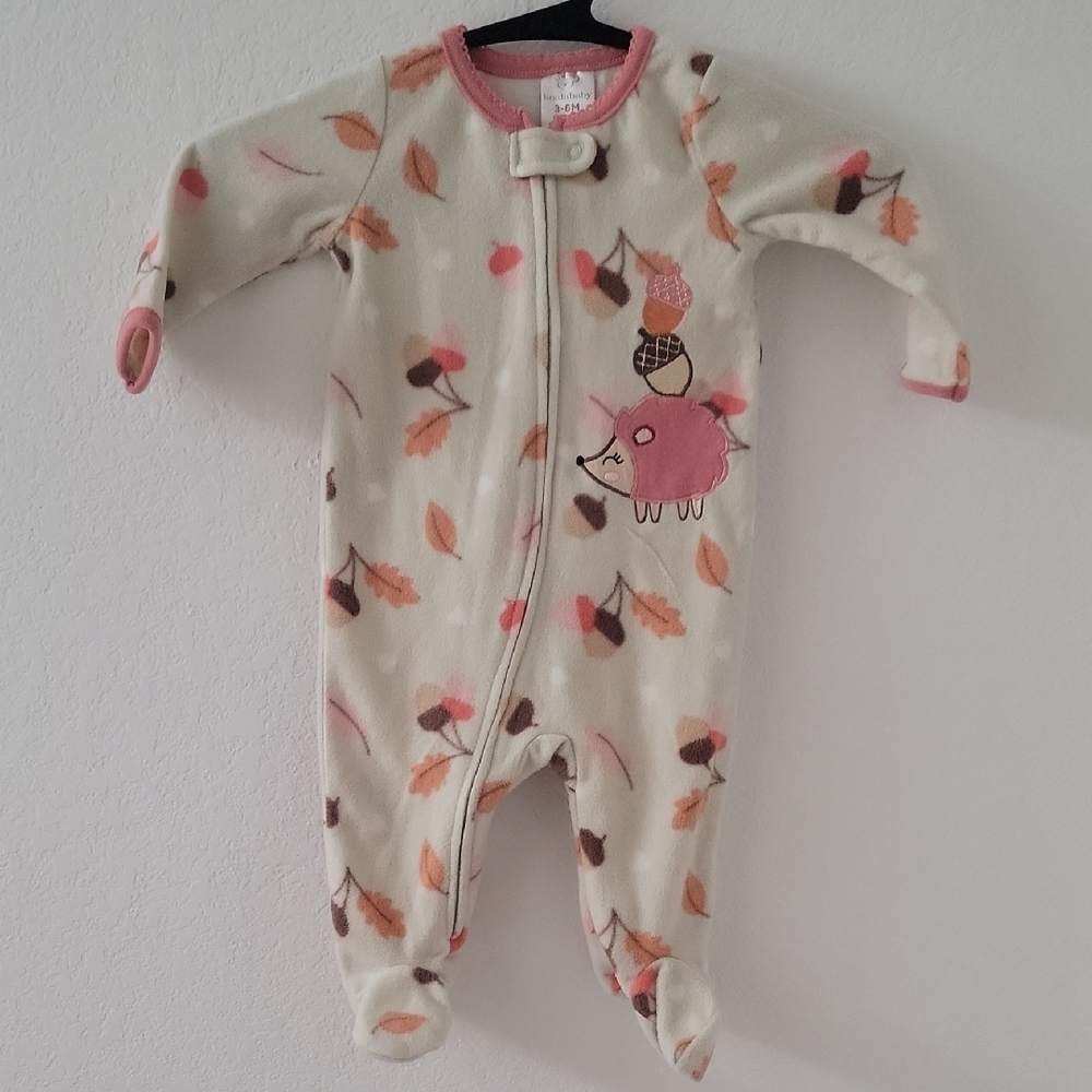 Adorable Cream and Pink Kids One Piece